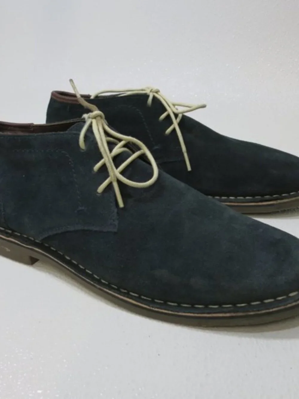 Reaction Kenneth Cole Suede Leather Chukka Boot Men's Footwear Shoes 12